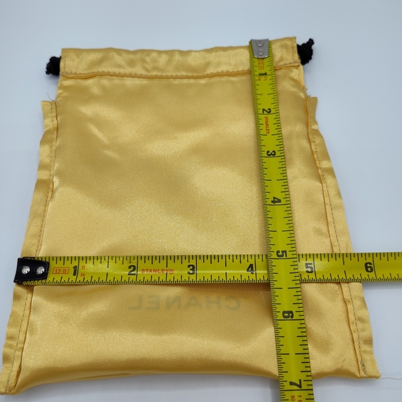 Authentic CHANEL Sublimage Gold Satin Drawstring Dust Bag Pouch – 6x8 Bag - Picture 4 of 4